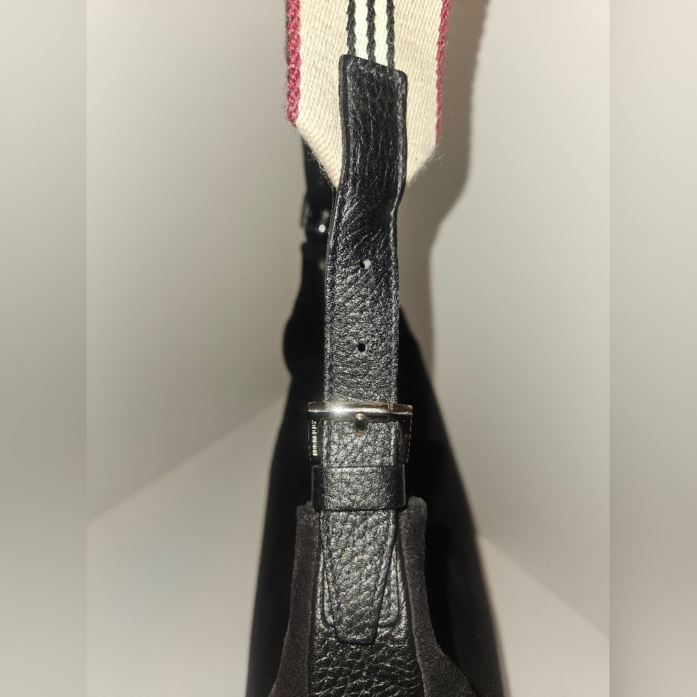 Burberry Black Suede Vintage Hobo Bag - Picture 8 of 14
